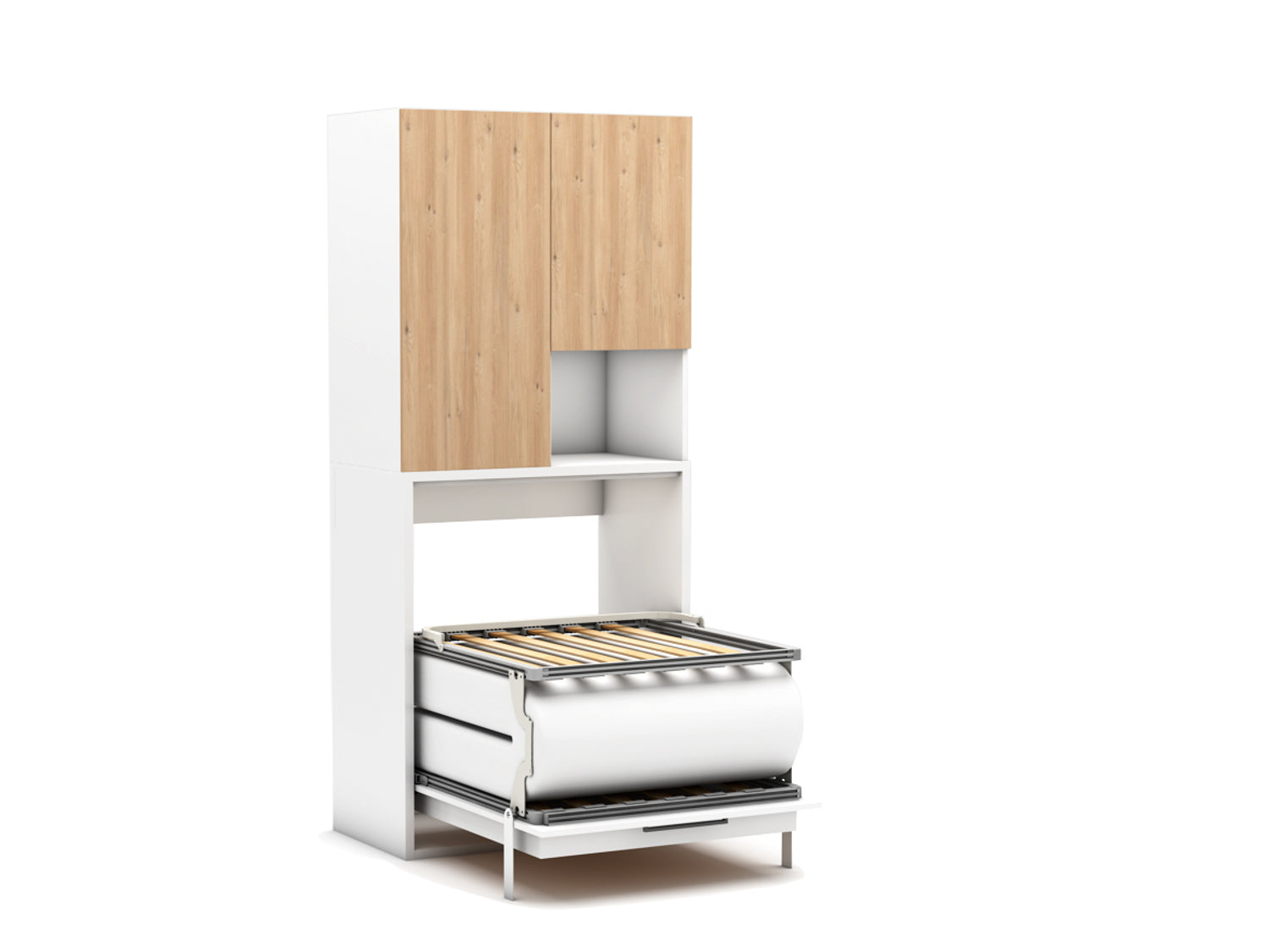 Klappbett Capsule inkl. Klapptisch und Schrank