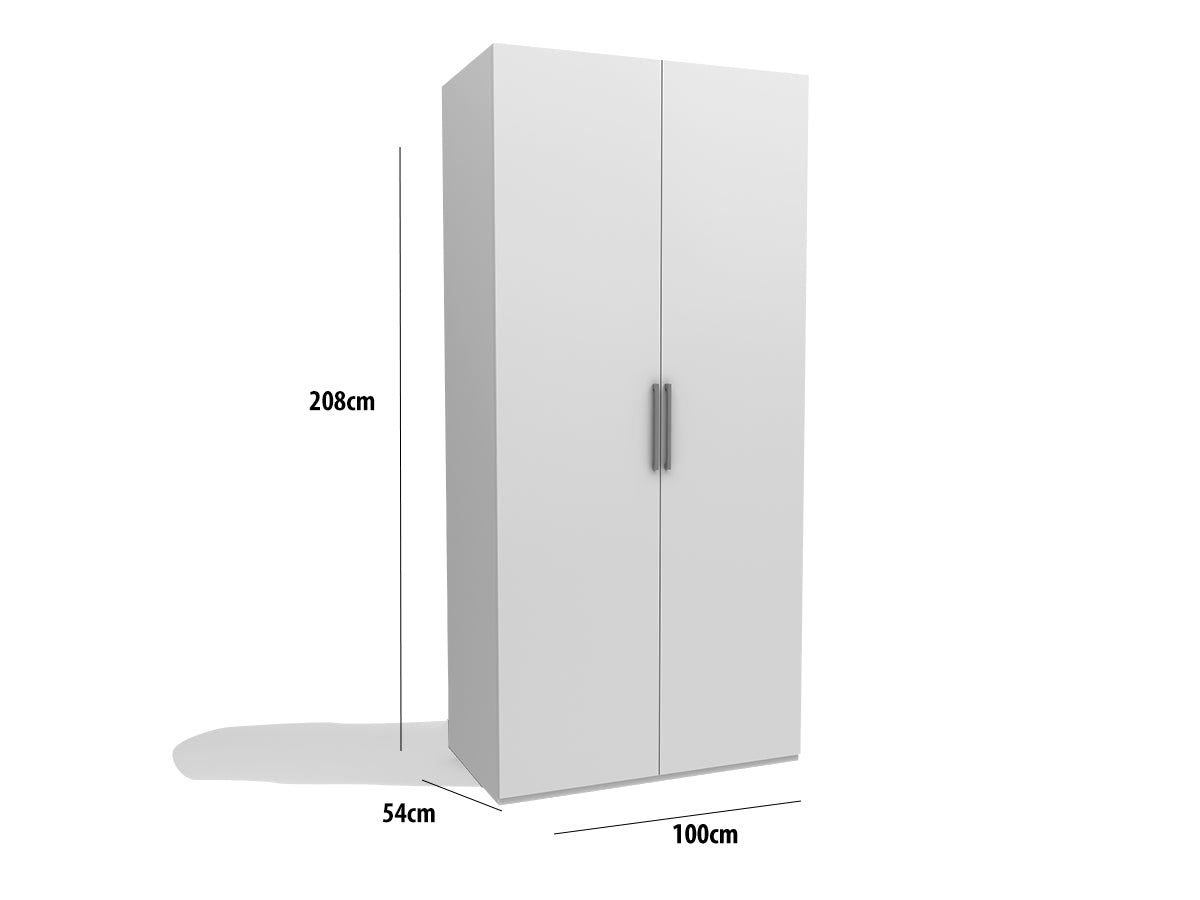 Kleiderschrank Double 2 türig