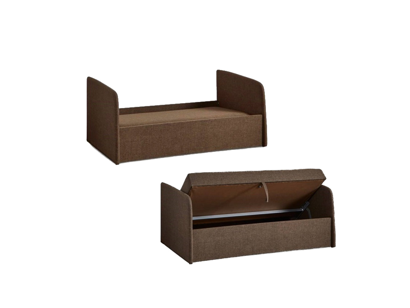 Duo 2-Sitzer Sofa mit Stauraum