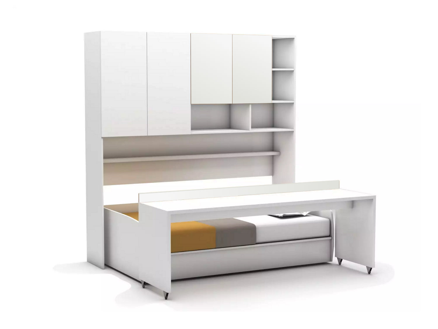 bettbrücke mit ausziehbett compact